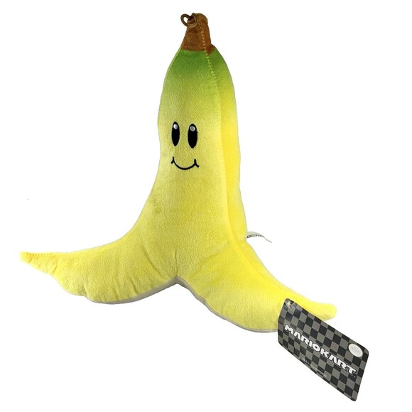 2024 Nintendo Mario Kart Banana Peel Plush 12 inches with Tag - Picture 3 of 6